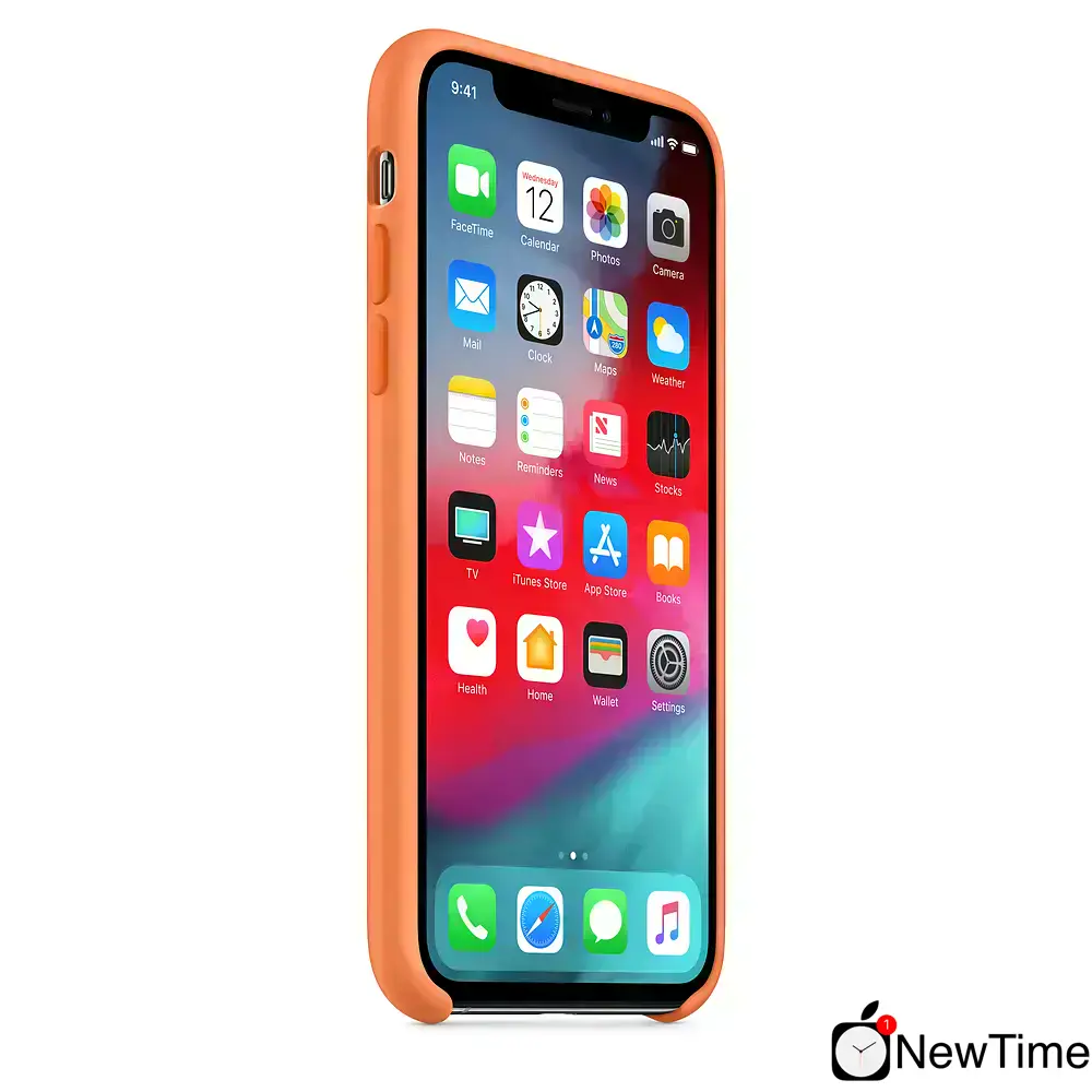 Чехол Apple iPhone XS Silicone Case - Papaya (MVF22)